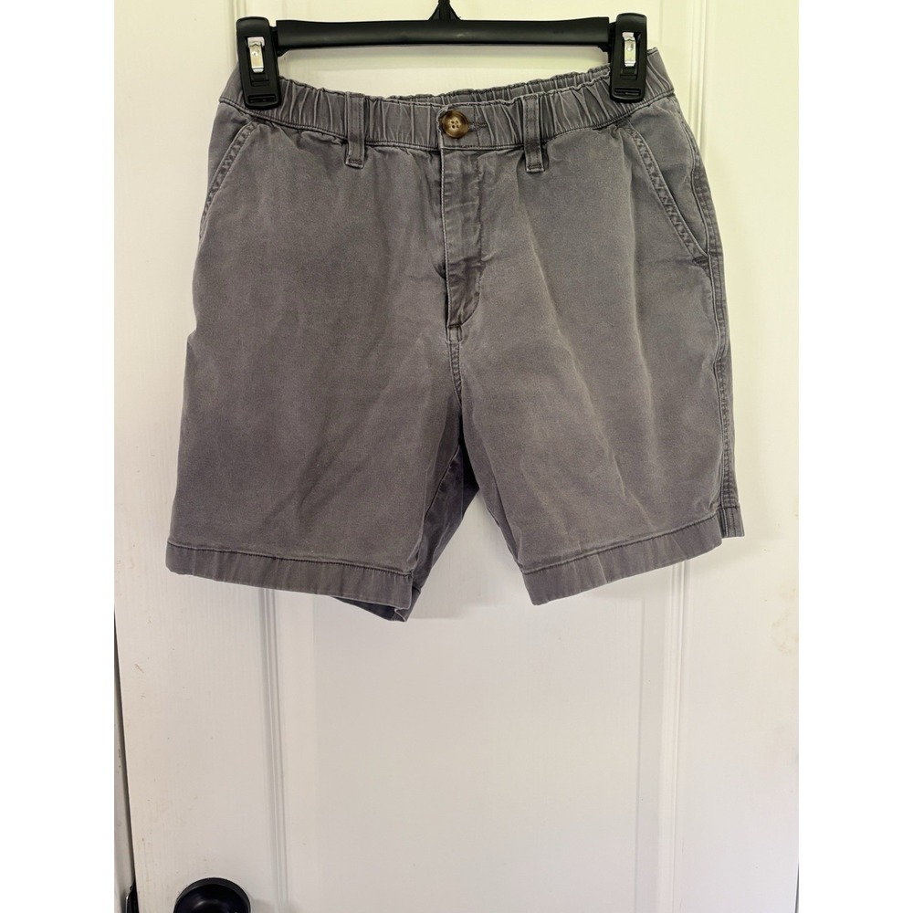 Chubbies Gray 5.5" Inseam Elastic Waist Stretch Chino Shorts Men's S Sky's Out